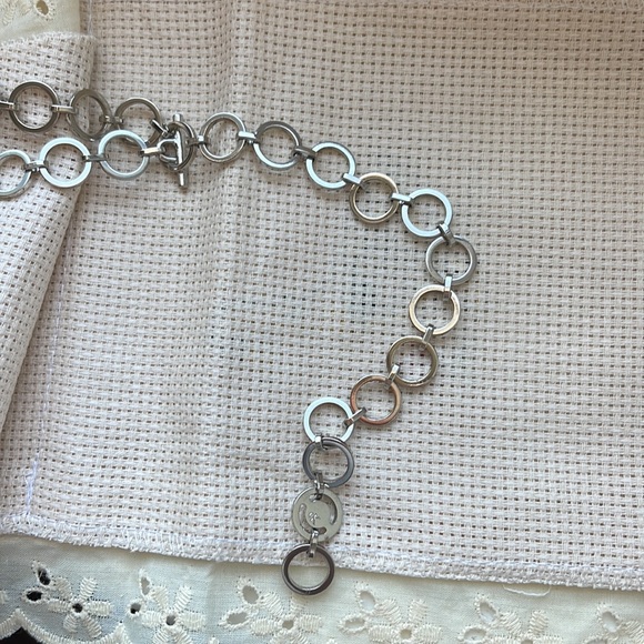 CK Calvin Klein Silver chain belt, adjustable 38 inches - Picture 4 of 17